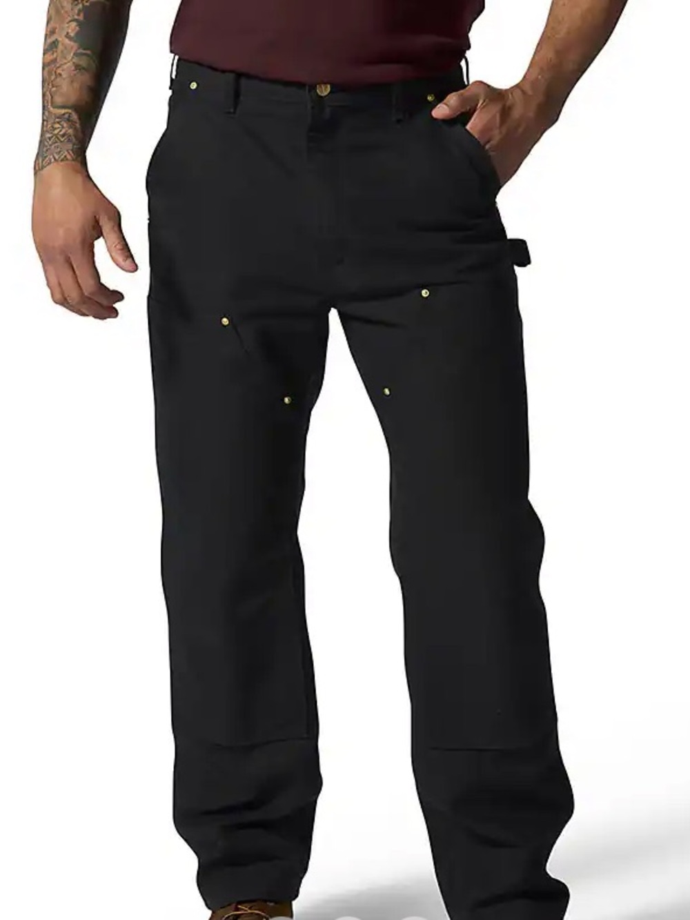 Carhartt B01 Loose Fit Duck Double Front Dungaree Work Pants - 36W 34L